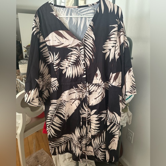 OS - Tropical Beach Coverup - Picture 3 of 3